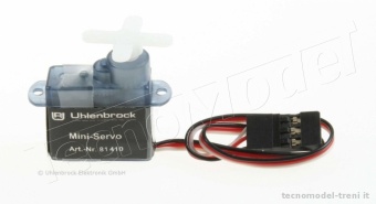 Uhlenbrock 81410 Mini servo motore DCC e MOT. a 3 poli con accessori