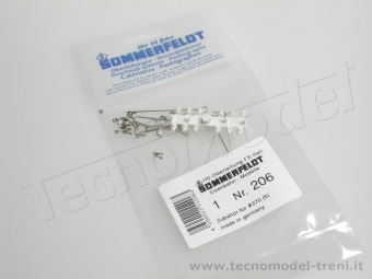 Sommerfeldt 206 Mensole e isolatori per palo linea aerea FS, 5 pz.