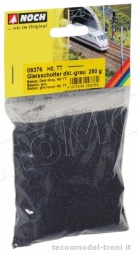 Noch 09376 Pietrisco per massicciata ballast colore grigio scuro, 250 g