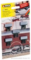 Noch 60157 Pulisci binari universale applicabile a qualsiasi carro H0, 5 pz.