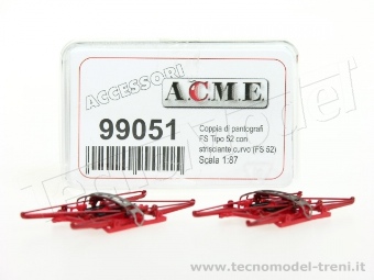 Acme 99051 Coppia pantografi FS 52 con strisciante centinato