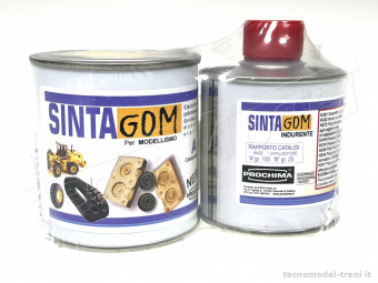 Prochima RP486G250 SINTAGOM NERO A+B Gomma poliuretanica nera, 250 gr + catalizzatore