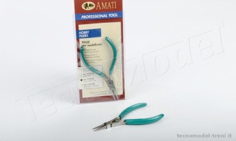 Amati 7119.56 Pinzette con punte a profilo tondo