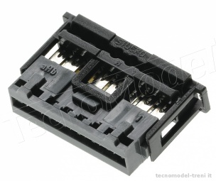 Roco 10608 Connettore elettrico volante femmina a 8 poli, 1 pz.