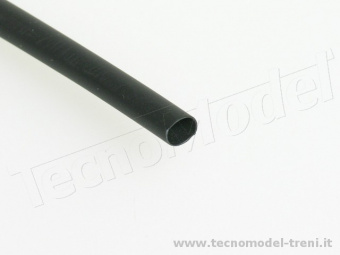Tecnomodel TR480 Guaina termorestringente nero 4,8 a 2,4 mm L. 100 cm