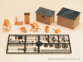 Auhagen 42571 Set accessori cantiere edile