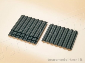 Auhagen 41613 Set tetto industriale a tabelle trapezoidali, 4 pz.