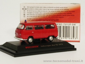 Vollmer 73112 Volkswagen T2 mini bus Vigili del Fuoco, scala H0