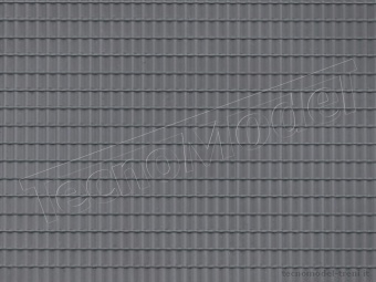 Auhagen 52426 Tetto in tegole grigie 200 x 100 mm