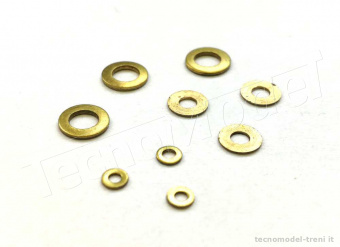 Tecnomodel F650310 Rondella in ottone M 1mm pz. 10 DIN 433