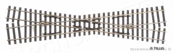 Tillig 85263 Incrocio sinistro doppio scartamento H0-H0m