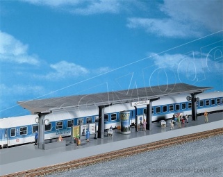 Faller 120201 Pensilina di stazione con marciapiede