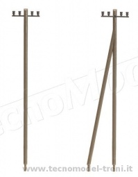 Faller 130955 Pali linea elettrica / telegrafica, 20 pz. scala H0