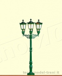 Brawa 5223 Lampione stradale ornamentale con 3 lampade, 90 mm