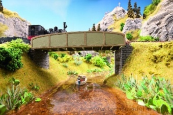 Noch 67050 Ponte ferroviario in ferro, serie Laser cut kit