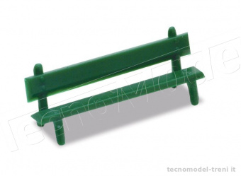 Peco LK-25 Panchine colore verde, 12 pz.
