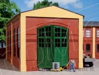 Auhagen 80505 Facciata per fabbricati industriali con ingresso