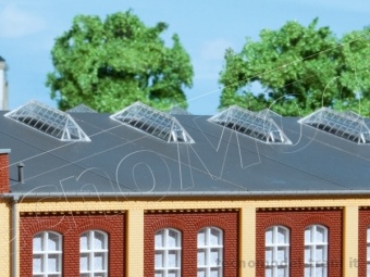 Auhagen 80203 Lucernari per copertura fabbricato industriale, 10 pz.
