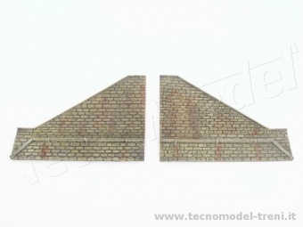 Tecnomodel SFM003 Muro di contenimento laterale destro e sinistro per portale per galleria, 2 pz.