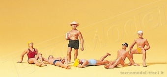 Preiser 10071 Bagnanti in spiaggia, 6 pz.