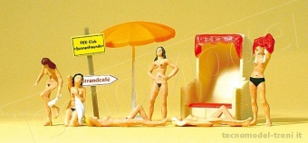 Preiser 10107 Bagnanti nudisti, 6 pz.