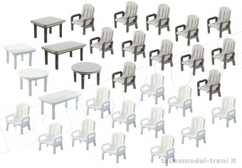 Faller 180439 Tavoli e sedie da giardino