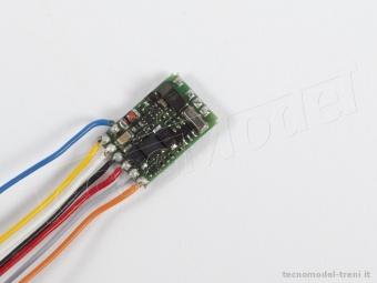 Lenz 10310-02 Decoder micro DCC 6 pin NEM 651 con cavetti senza spina