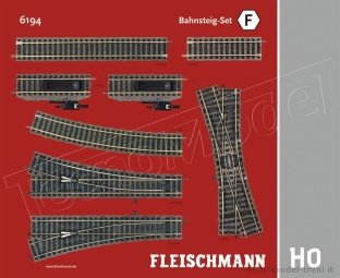 Fleischmann 6194 Track set F Binari con massicciata