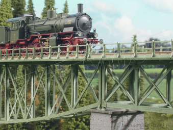 Noch 67023 Ponte ferroviario in ferro modulo di prolunga, serie Laser cut kit