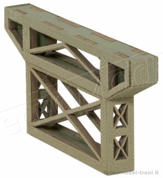 Noch 67031 Pilone adattatore in ferro per ponte ferroviario, serie Laser cut kit