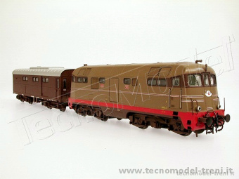 Acme 69067 Set locomotiva FS D 342 Ep. III/IV + carro riscaldo FS - DCC Sound