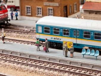 Noch 66008 Marciapiede di stazione, serie Laser cut kit