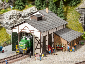 Noch 66202 Rimessa per locomotive, serie Laser cut kit