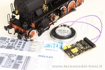 Zimo FS-Gr.740/MX644D Decoder Sound DCC 21 pin suoni originali per FS Gr.740