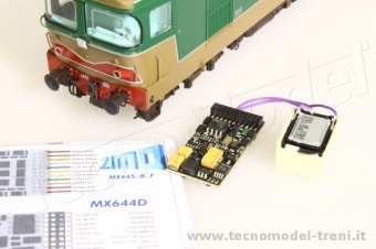 Zimo FS-D443-445/MX644D Decoder Sound DCC 21 pin suoni originali per FS D.443 - 445