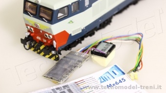 Zimo FS-E656AC/MX645R Decoder Sound DCC 8 pin suoni originali FS E.656 con cavi corti per Acme