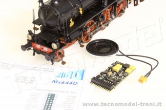 Zimo FS-Gr.625/MX644D Decoder Sound DCC 21 pin suoni originali per FS Gr.625