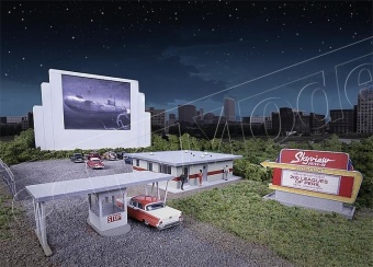 Walthers 533478 Cinema Skyview Drive - in