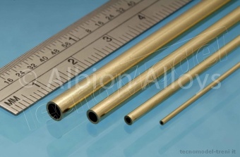 ALBION ALLOYS BT1M Tubo in ottone 1 x 0,25 mm lunghezza 305 mm, 4 pz.