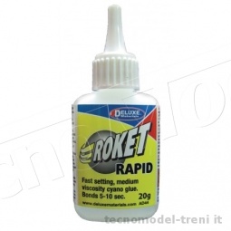 Deluxe Materials AD44 Rocket Rapid - colla cianoacrilica di altissima qualità, flacone da 20g
