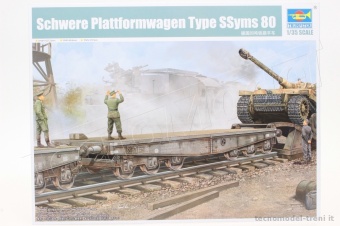 TRUMPETER 00221 Carro pianale pesante Tipo SSyms 80, Scala 1/35