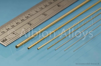 ALBION ALLOYS BR10 Tondino in ottone diametro 1,8 mm lunghezza 305 mm, 5 pz.