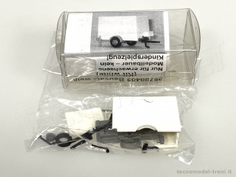 VK-Modelle 8700403 Rimorchio bianco in kit di montaggio Scala H0