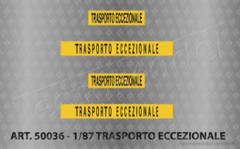 TAModels 50036 Decals ''Trasporto Eccezionale'' - H0 1/87