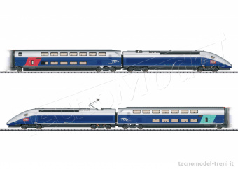 Trix 22381 SNCF TGV Euroduplex treno ad alta velocità, set in 4 elementi, ep.VI - DCC Sound