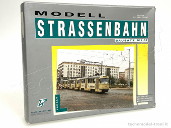HERRMANN & PARTNER 23066 Tram di Magdeburbo tipo T4D, in kit di montaggio scala H0