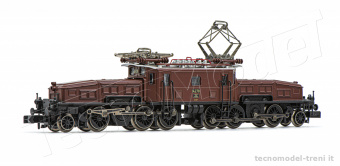 Arnold HN2431 SBB, locomotiva elettrica Ce 6/8 II 14278 ''Coccodrillo'', livrea marrone, ep. II-III - Scala N 1/160
