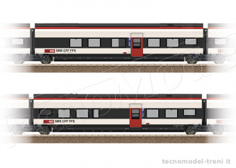 Trix 23281 SBB CFF set 1 per elettrotreno RABe 501 Giruno, ep.VI