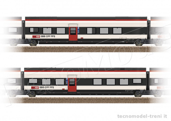 Trix 23282 SBB CFF set 1 per elettrotreno RABe 501 Giruno, ep.VI