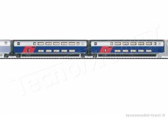 Trix 23487 SNCF TGV Euroduplex set 1 di completamento ep.VI